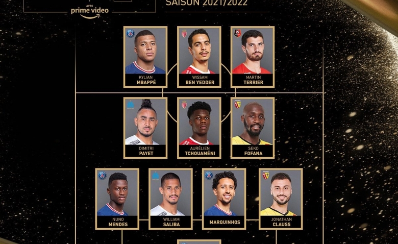 Illustration : "Ligue 1 : Un onze-type de la saison à l’accent Français"