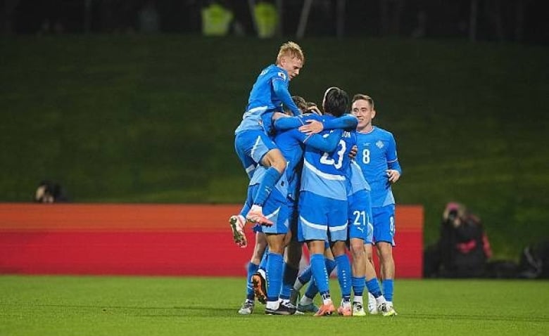 Illustration : "Qualif. Coupe du Monde : Le but gag de l'Islande contre la France en vidéo "
