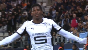 Illustration : La vid&eacute;o du but lib&eacute;rateur de Rennes contre le PFC (1-0)