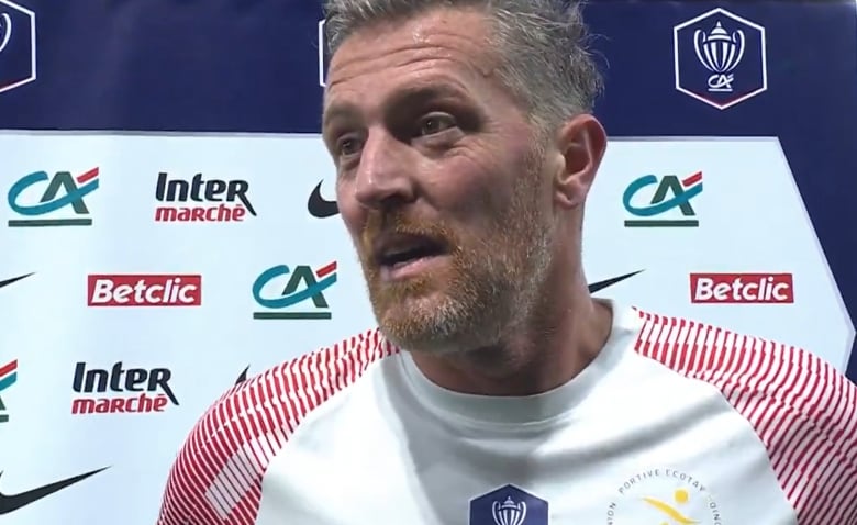 Illustration : "CDF : Le coup franc magnifique d'Ecotay-Moingt contre Sainté ! "