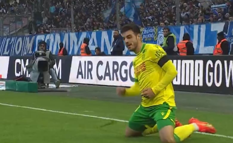 Illustration : "OM - Nantes : le but sublime de Centonze en vidéo (0-1) - Ligue 1 J17"