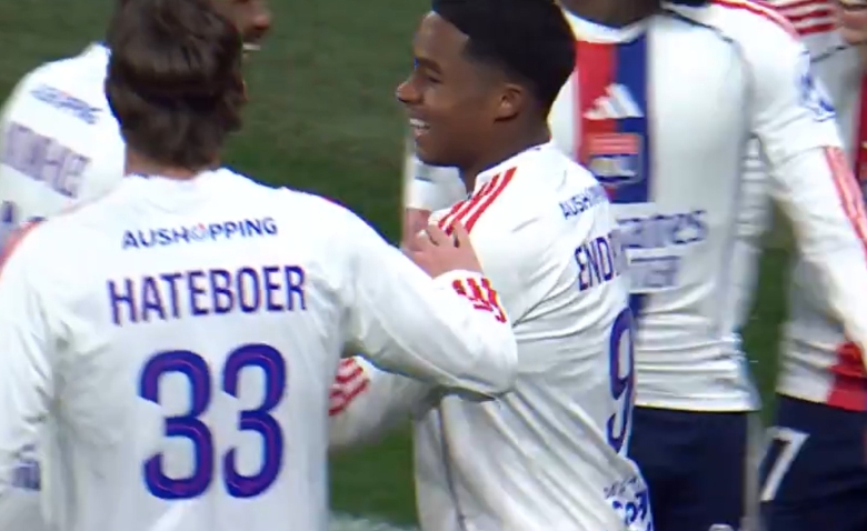 Illustration : "[video] Endrick ouvre le score pour Lyon contre Metz (0-1) - Ligue 1 J19"