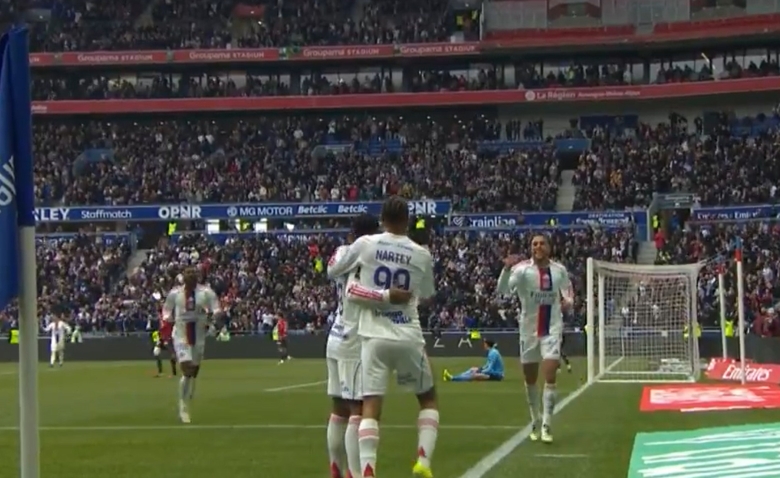 Illustration : "Lyon- Lille : la vidéo du but de Nartey (1-0) - Ligue 1 J20"