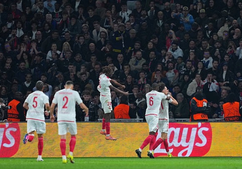 Illustration : [Vidéo] PSG - AS Monaco : Akliouche climatise le Parc des Princes (0-1) - Ligue des Champions